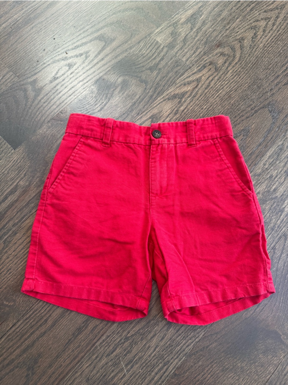 Janie and Jack Red Cotton Shorts